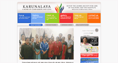 Desktop Screenshot of karunalaya.org