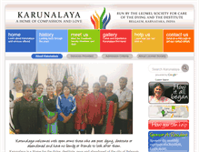 Tablet Screenshot of karunalaya.org